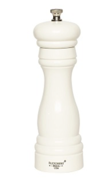 FLETCHERS' FEDERAL SALT MILL 6" WHITE