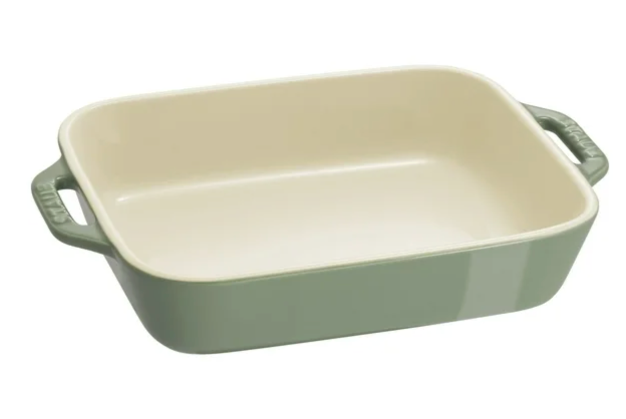 STAUB CERAMIC BAKING DISH 10.5"X8" EUCALYPTUS