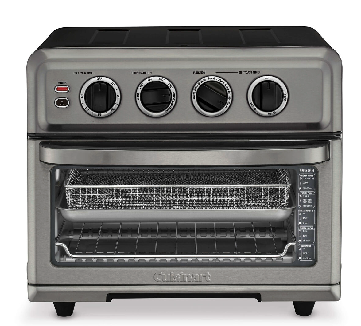 CUISINART AIR FRYER TOASTER OVEN WITH GRILL BLACK STAINLESS