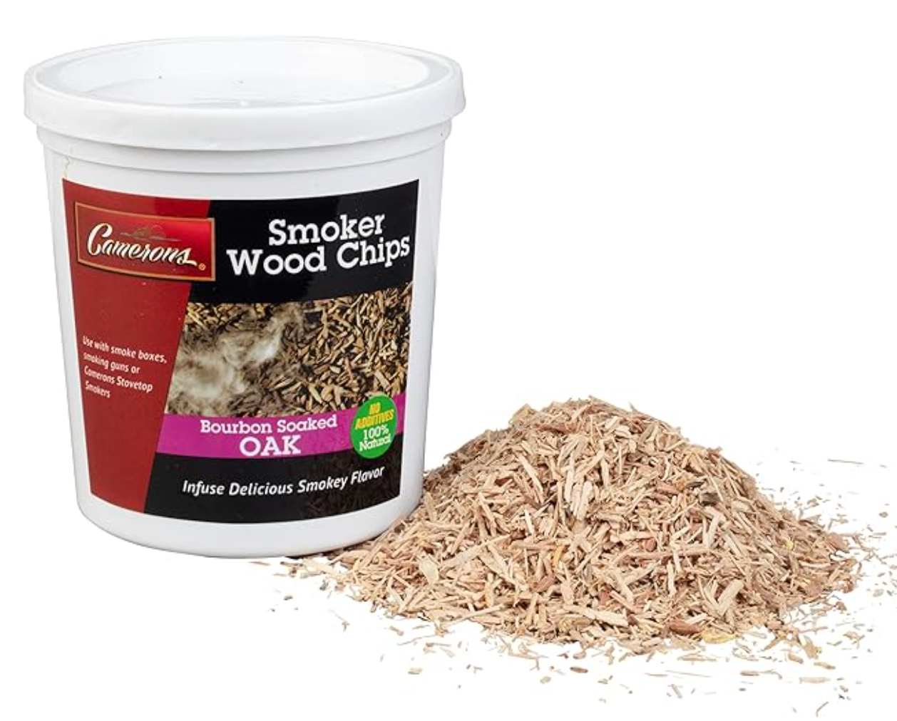SMOKER WOOD CHIPS: BOURBON SOAKED OAK