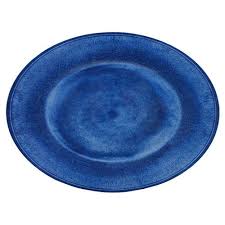 PLATTER OVAL 16" CAMPANIA BLUE