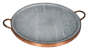 ROUND SOAPSTONE GRILL 15"