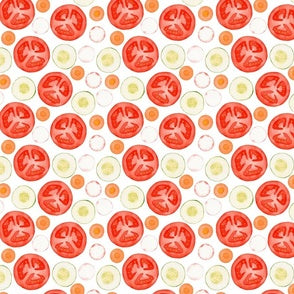 VEGGIE DOTS TEA TOWEL