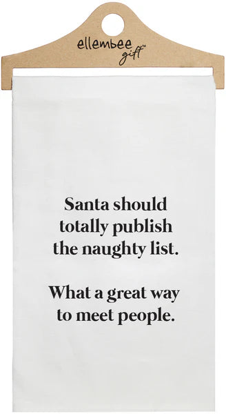 FUNNY TOWEL NAUGHTY LIST