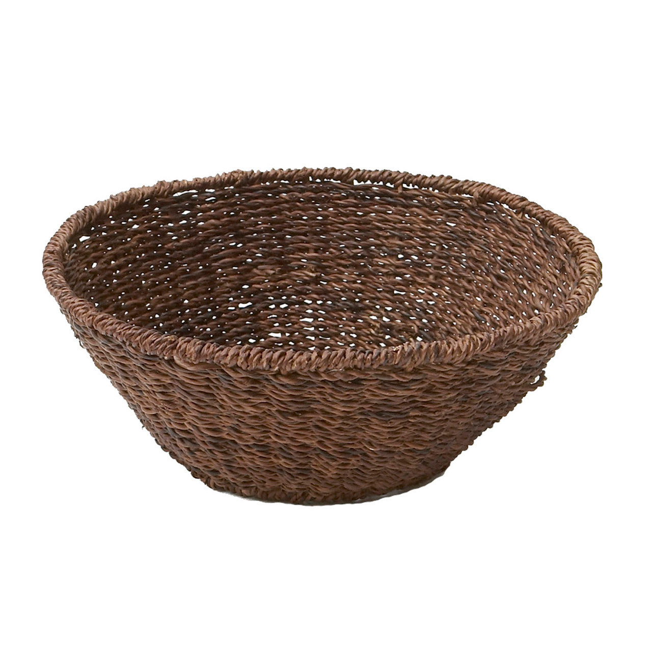 ROUND FRUIT BASKET 12"X6", ABACA COLLECTION