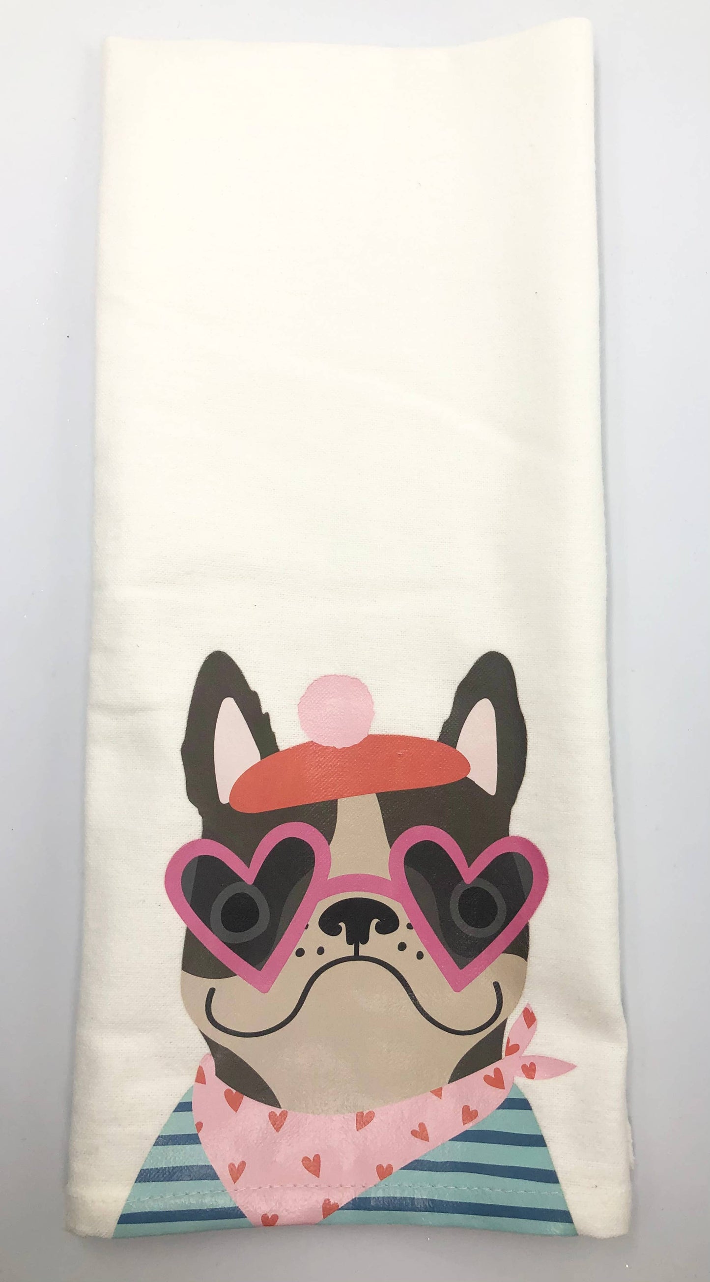 FRENCHIE HAND TOWEL