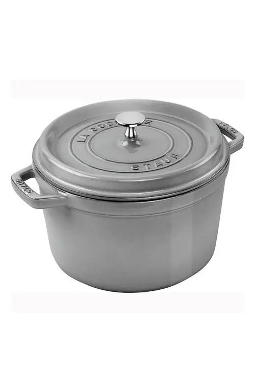 STAUB DEEP COCOTTE 5 QT GRAPHITE