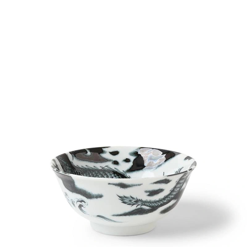 FLYING DRAGON BOWL BLACK 5.75"