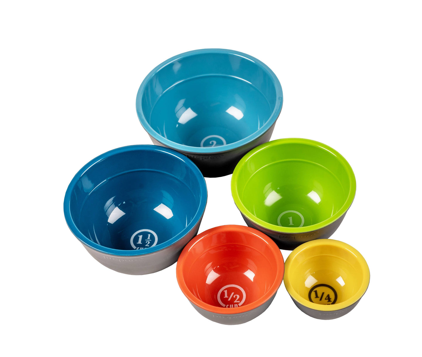 TWO TONE MELAMINE PINCH BOWL- 5 PC SET