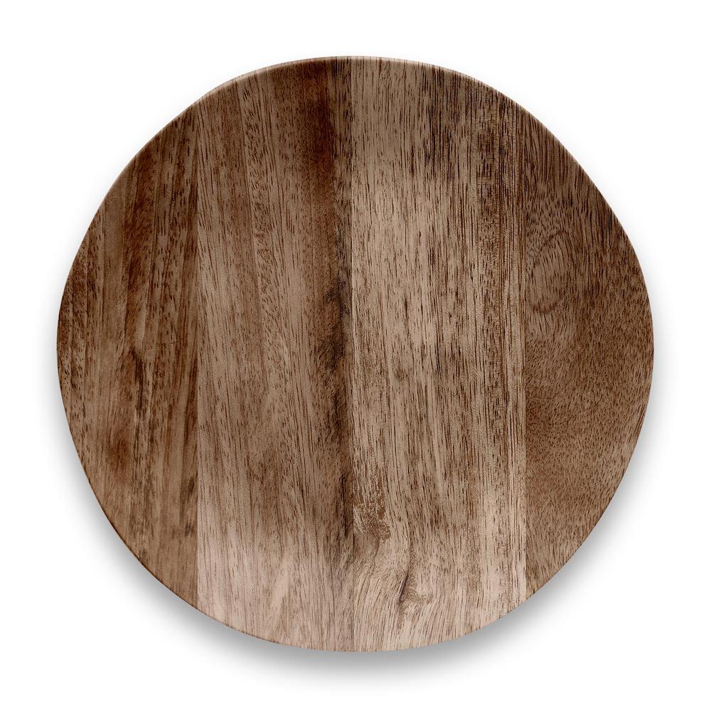 MELAMINE DINNER PLATE WOOD GRAIN