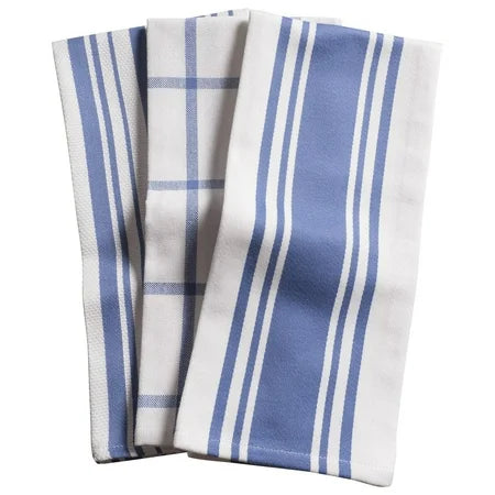 KITCHEN TOWEL 20"X30" PERIWINKLE BLUE SET OF 3