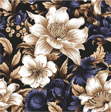 Decorative Flowers Paper Napkins - Disposable Napkins: Cocktail