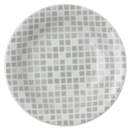 GRID PLATE GRAY 6"