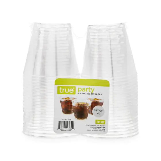 PLASTIC TUMBLERS 5oz 40-PACK
