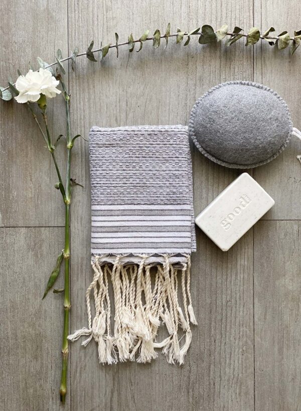 GUEST SAINT TROPEZ CHINE TOWEL GRY