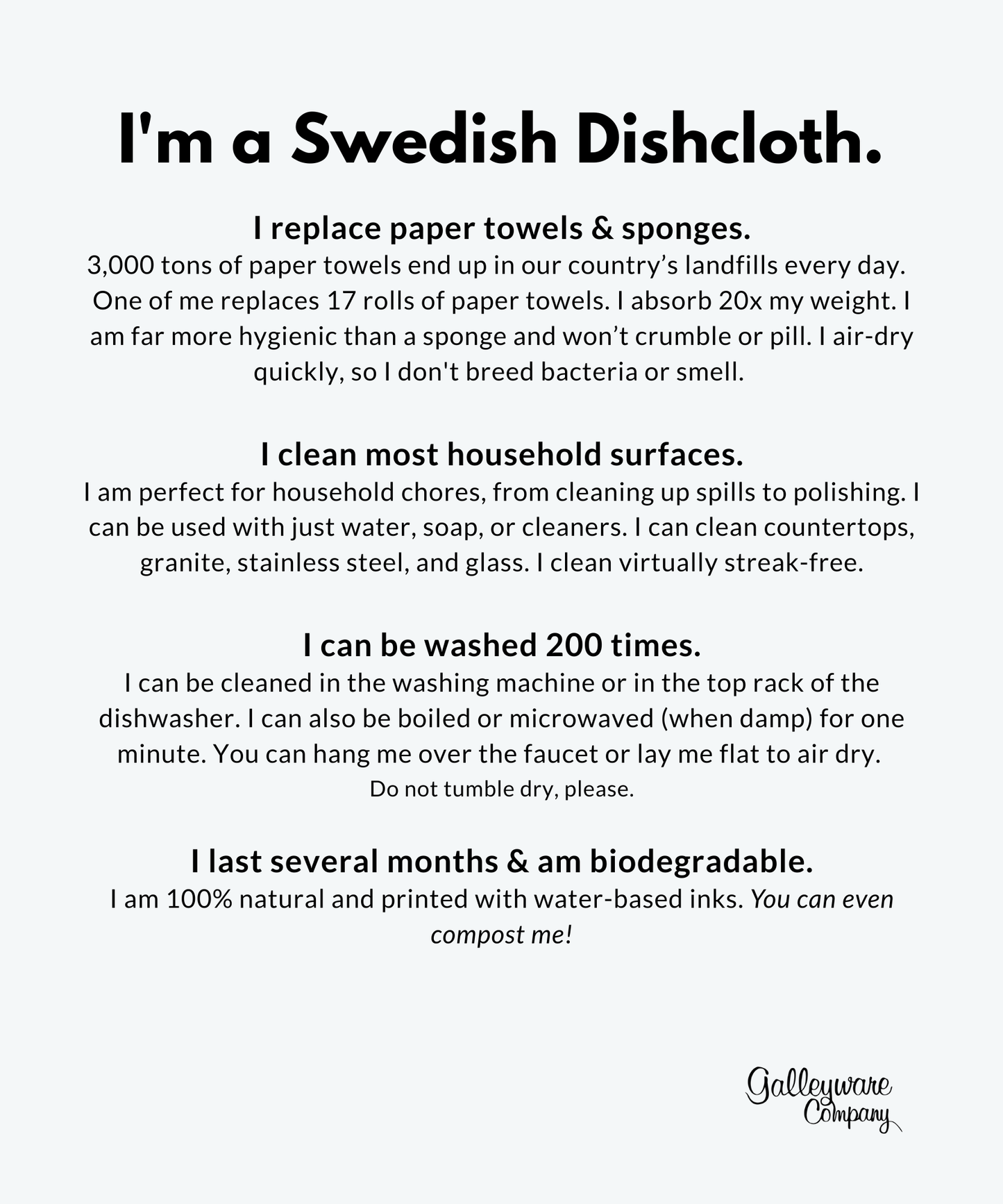 SWEDISH DISH CLOTH VERMONT