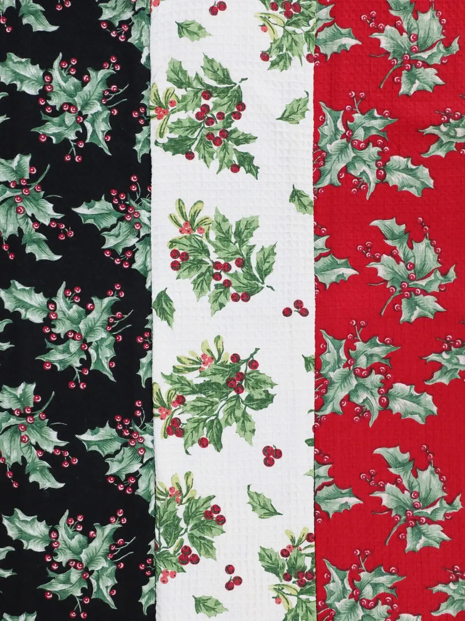 HOLLY TEA TOWEL RED SOLD SINGLY
