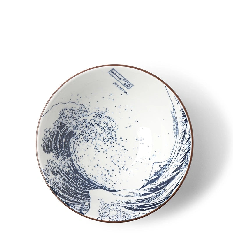 THE GREAT WAVE NOODLE BOWL 8-1/4"