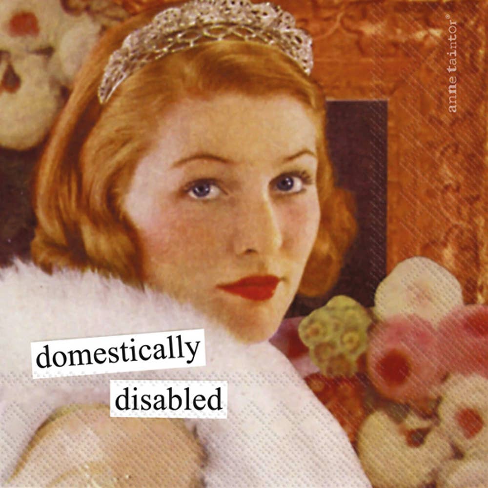COCKTAIL NAPKINS DOMESTICALLY DISABLED 20-PACK