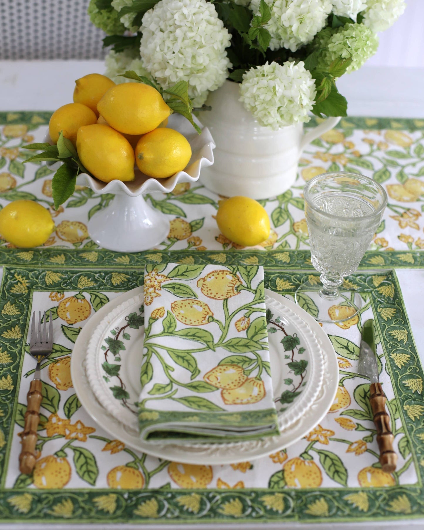 NAPKIN LEMON, SET OF 4