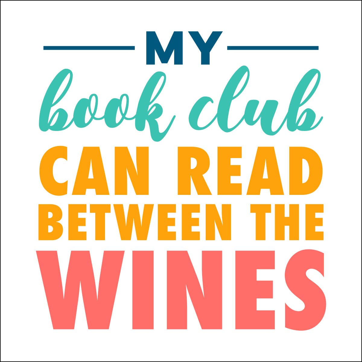 BOOK CLUB FUNNY COCKTAIL NAPKINS | BETWEEN THE WINES-20CT