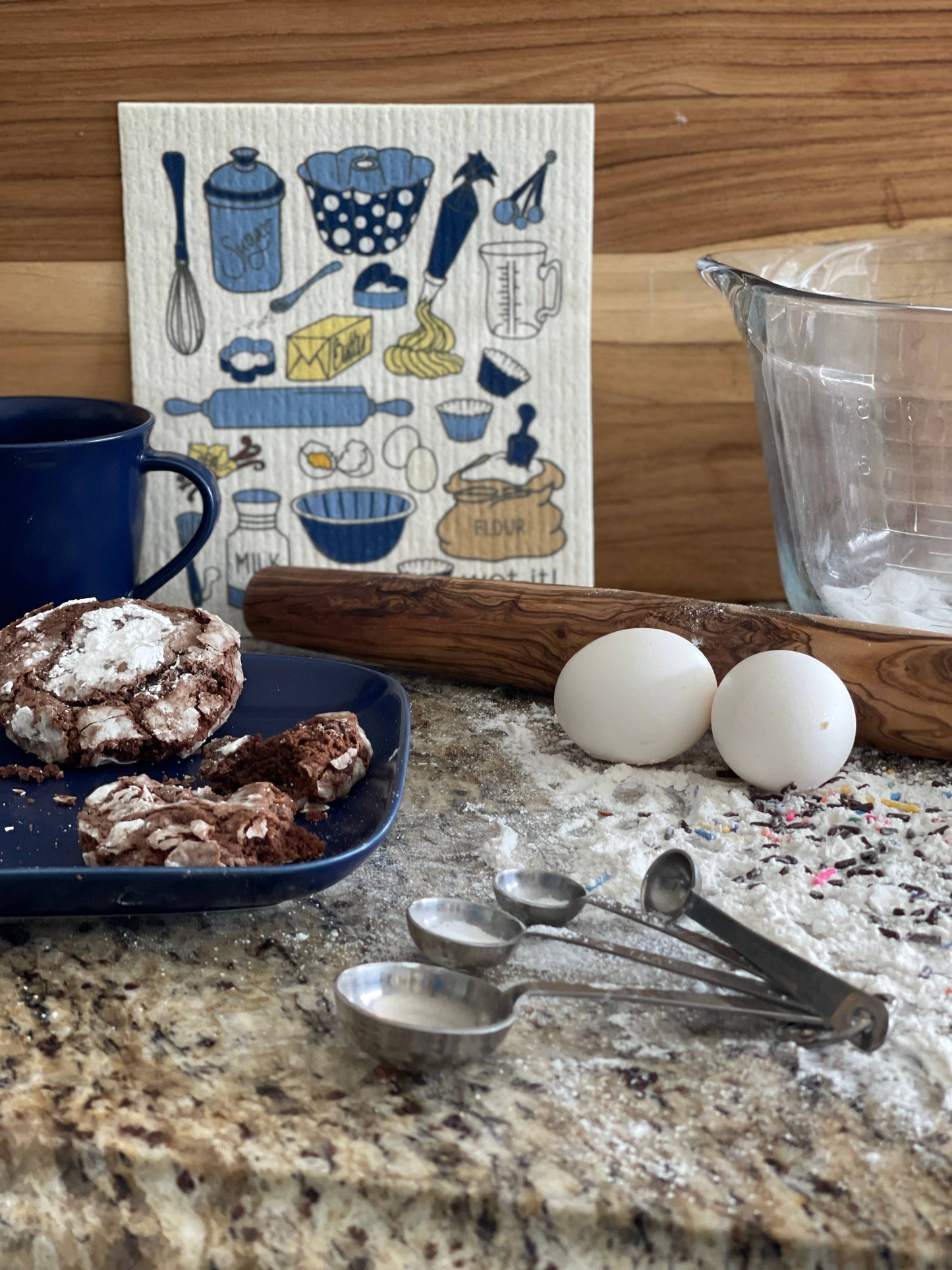 BAKING TIME BLUE SWEDISH CLOTH