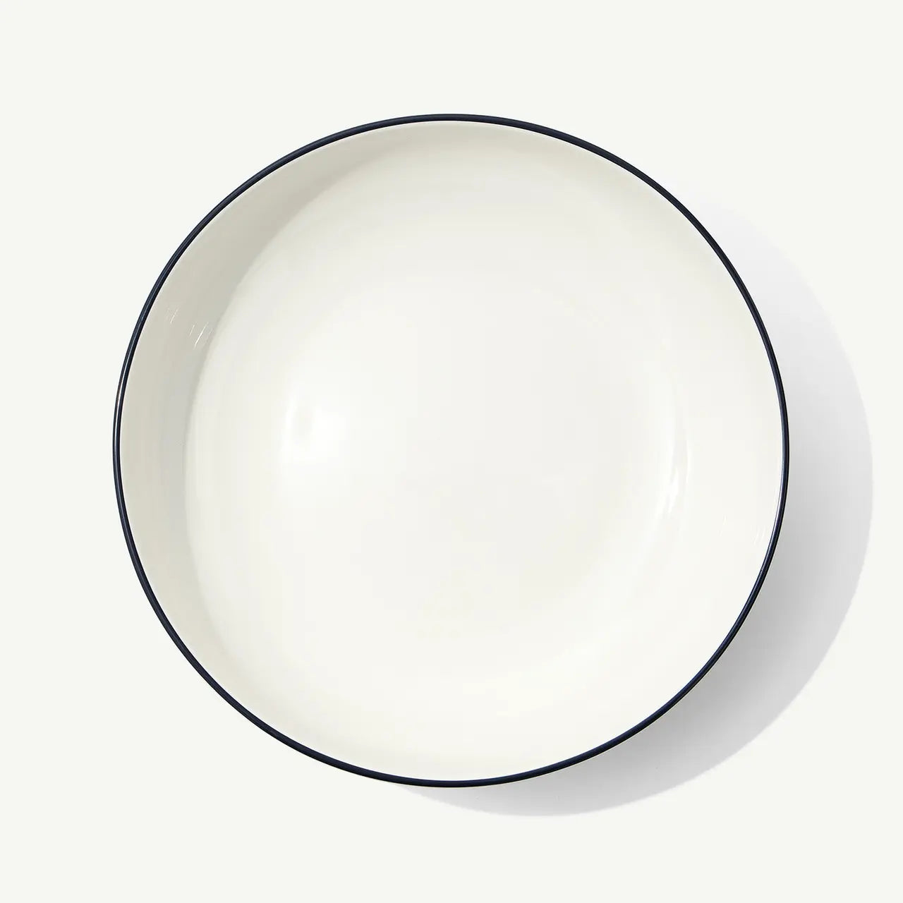 SERVING BOWL NAVY RIM 12"
