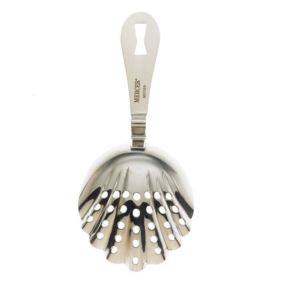 BARFLY SCALLOPED JULEP STRAINER STAINLESS STEEL