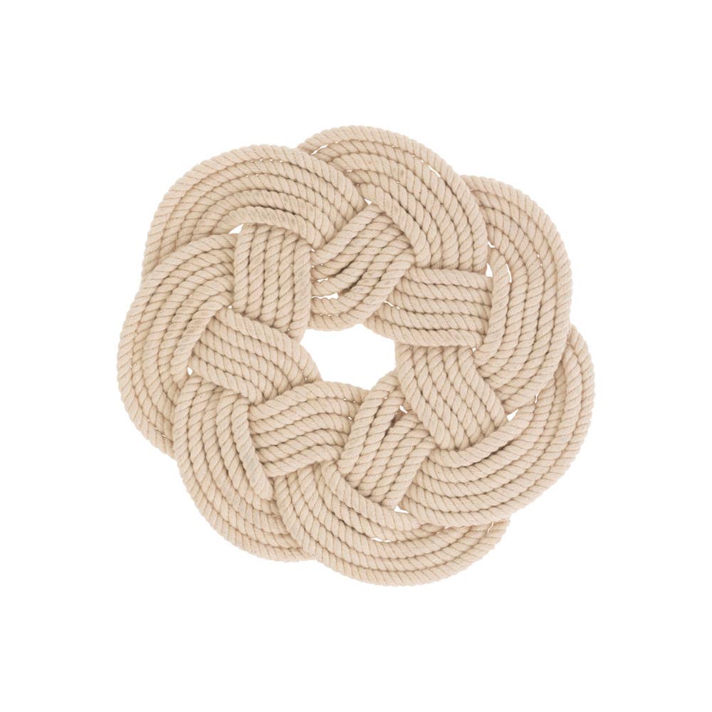 SAILORS KNOT COTTON TRIVET 8"
