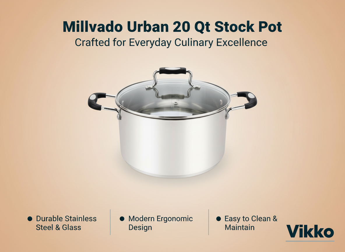 STOCKPOT WITH GLASS LID 20 QT