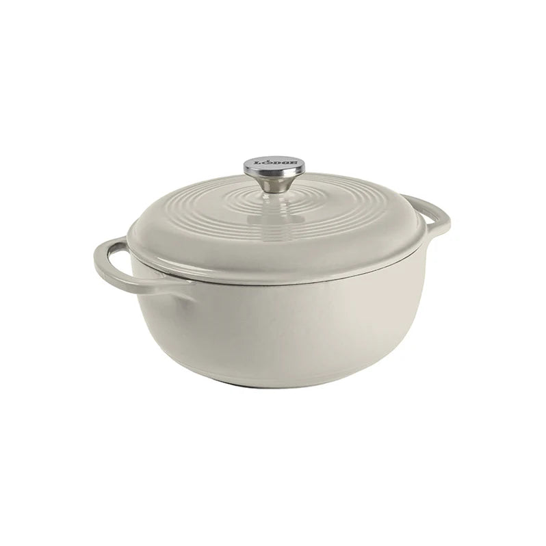 LODGE ENAMELED DUTCH OVEN 4.5QT Oyster