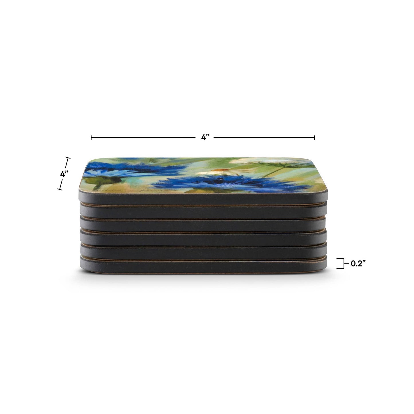 FLEURS DES CHAMPS COASTERS SET/6