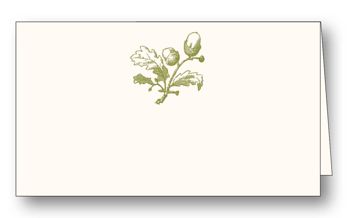 PLACE CARDS ACORN - OLIVE