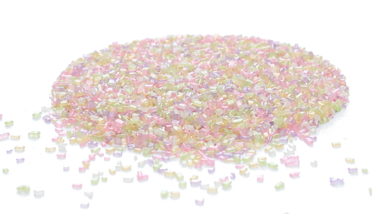 PASTEL RAINBOW SHIMMER SUGAR 7.6 OZ.
