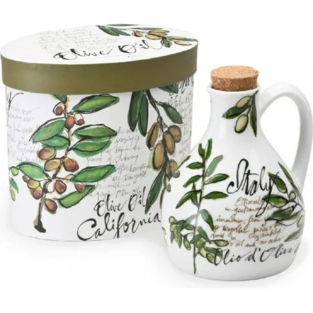 PORCELAIN OLIVE OIL BOTTLE