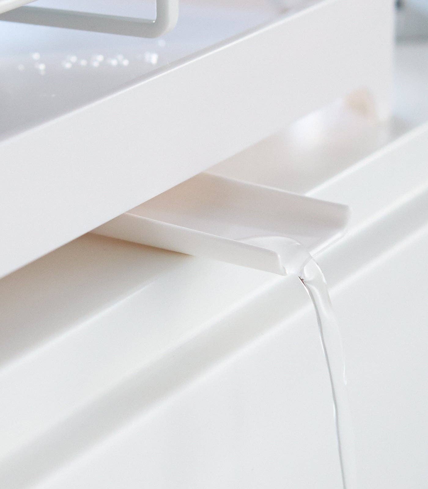 TOWER WIRE DISH RACK - STEEL: WHITE