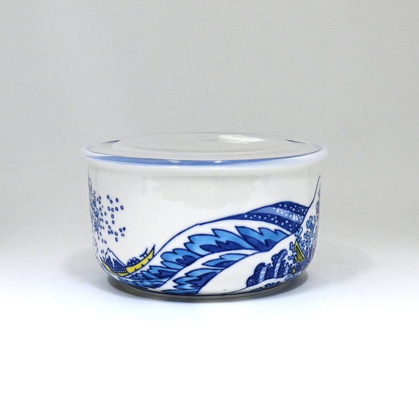 Great Wave Design Microwavable Bowl