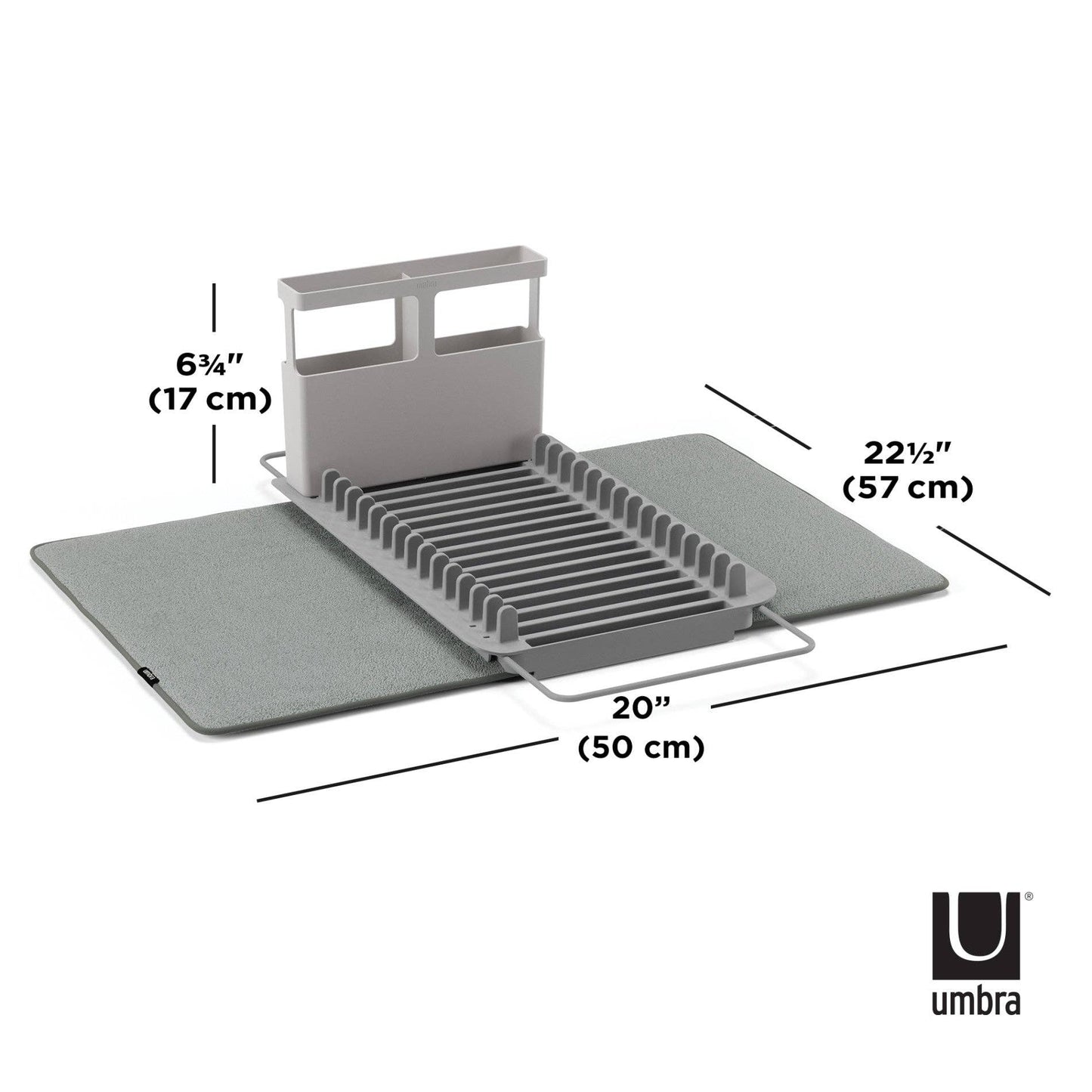 UDRY OVER THE SINK DISH RACK WITH MAT