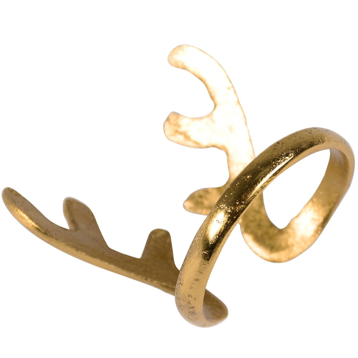 Gold Antlers Napkin Ring