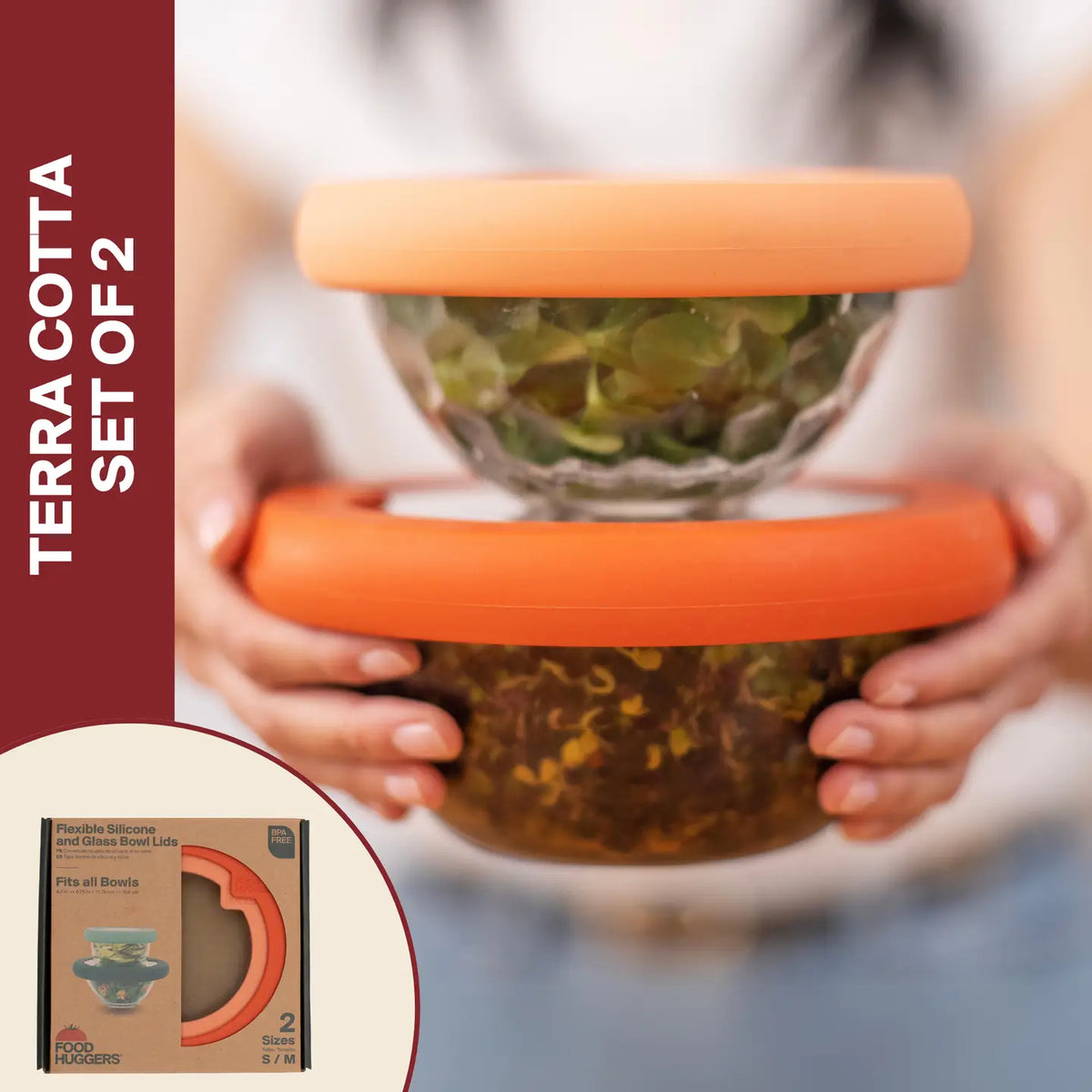 FOOD HUGGERS LIDS SET/2
