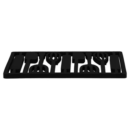 TRIVET SILICONE UTENSIL RECT ONYX