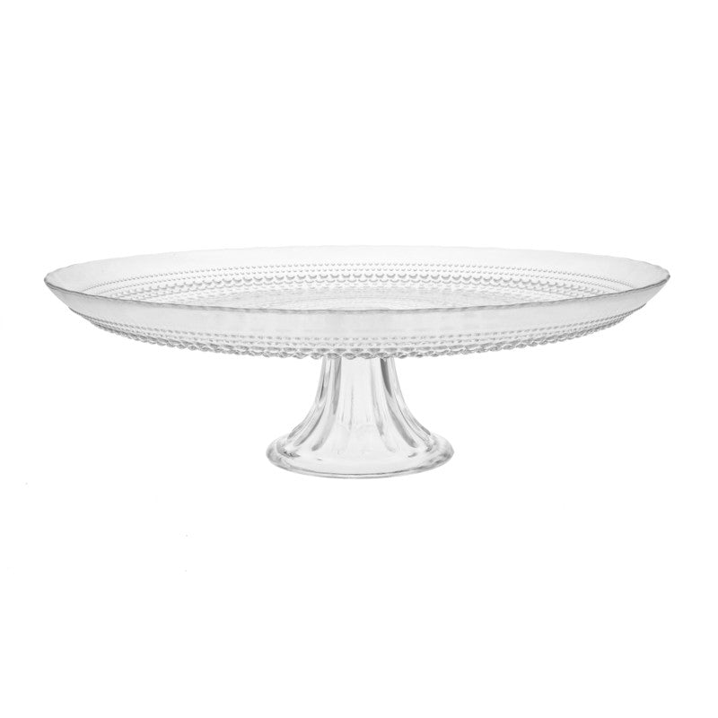 JUPITER CLEAR CAKE STAND 13"