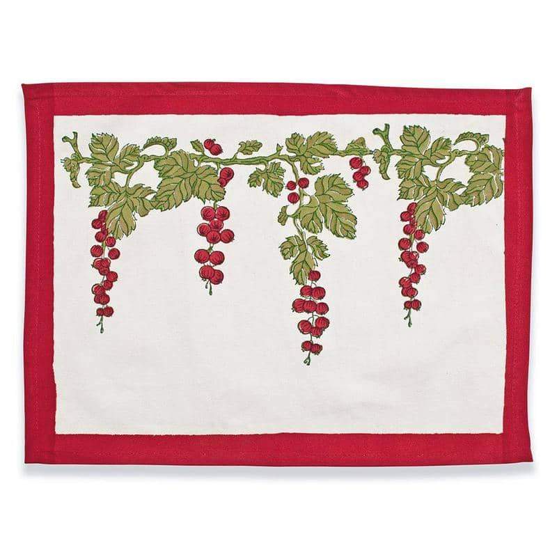 PLACEMAT GOOSEBERRY RED/GREEN