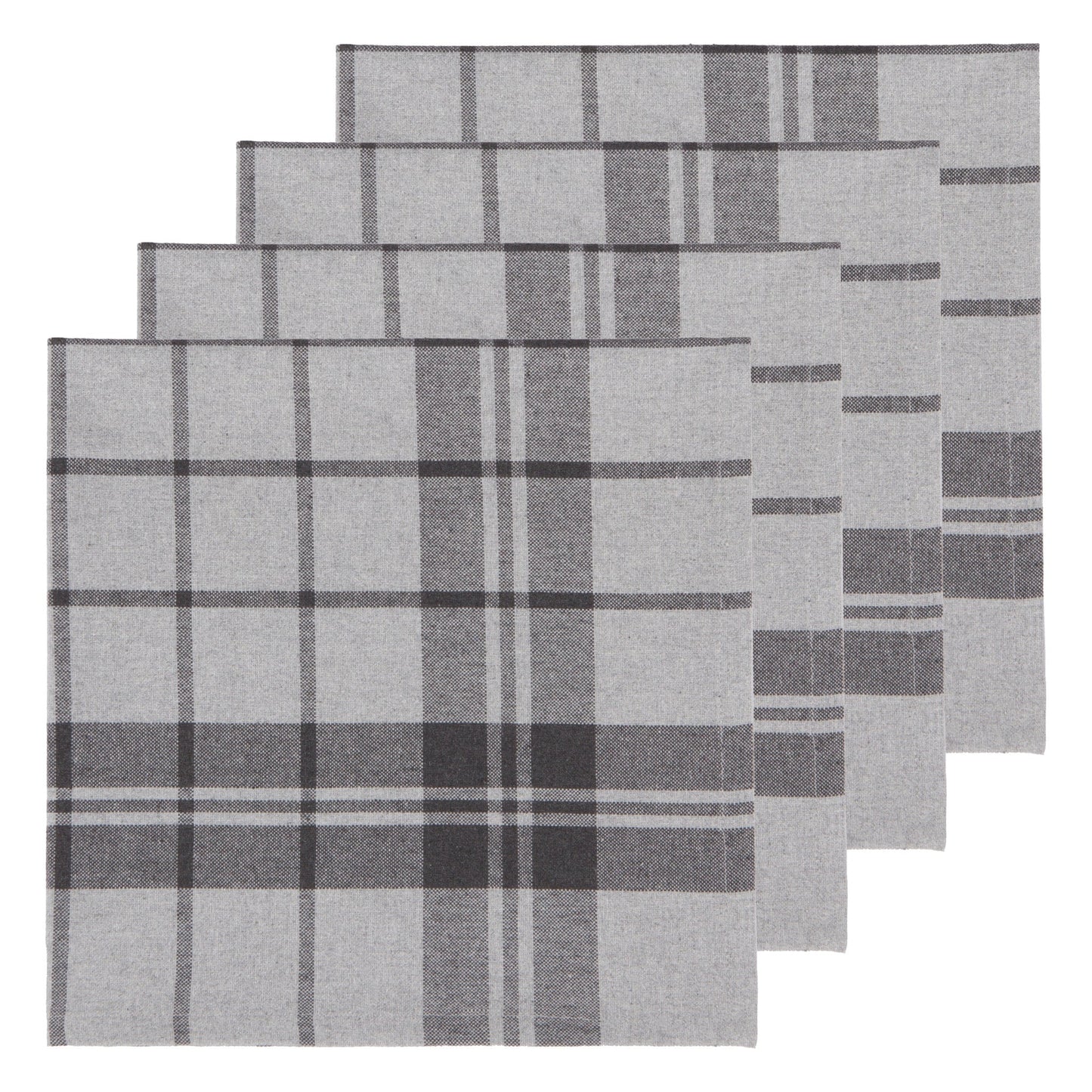 SECOND SPIN NAPKINS SET OF 4 GRY