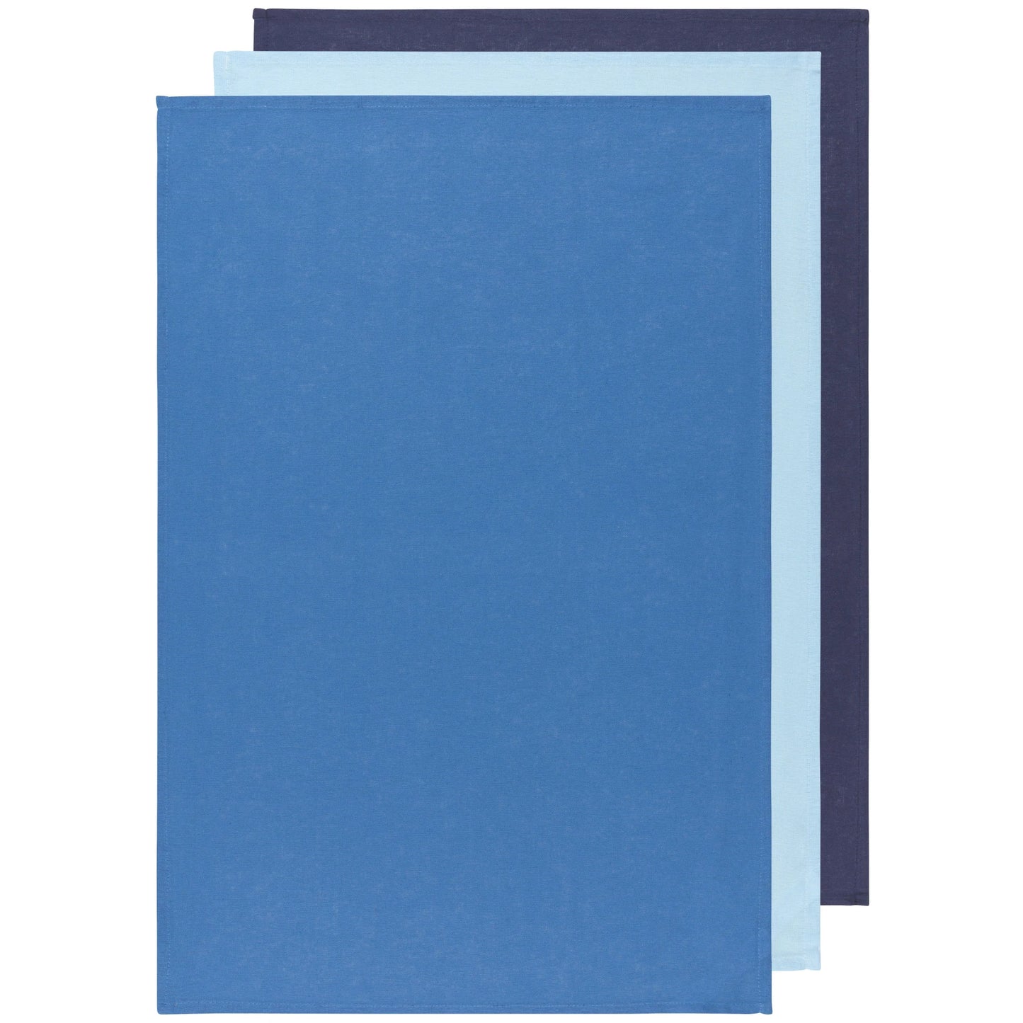 FLOUR SACK TEA TOWELS BLUES SET OF 3
