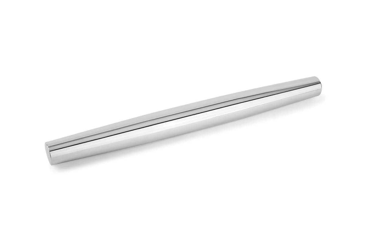 TAPERED STAINLESS STEEL FRENCH ROLLING PIN 18"