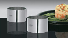 STAINLESS STEEL 3" RING MOLDS SET/4