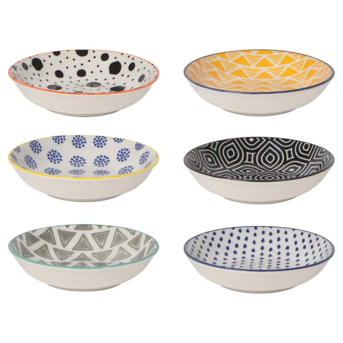 SINGLE PINCH BOWL BITS & DOTS MULTI