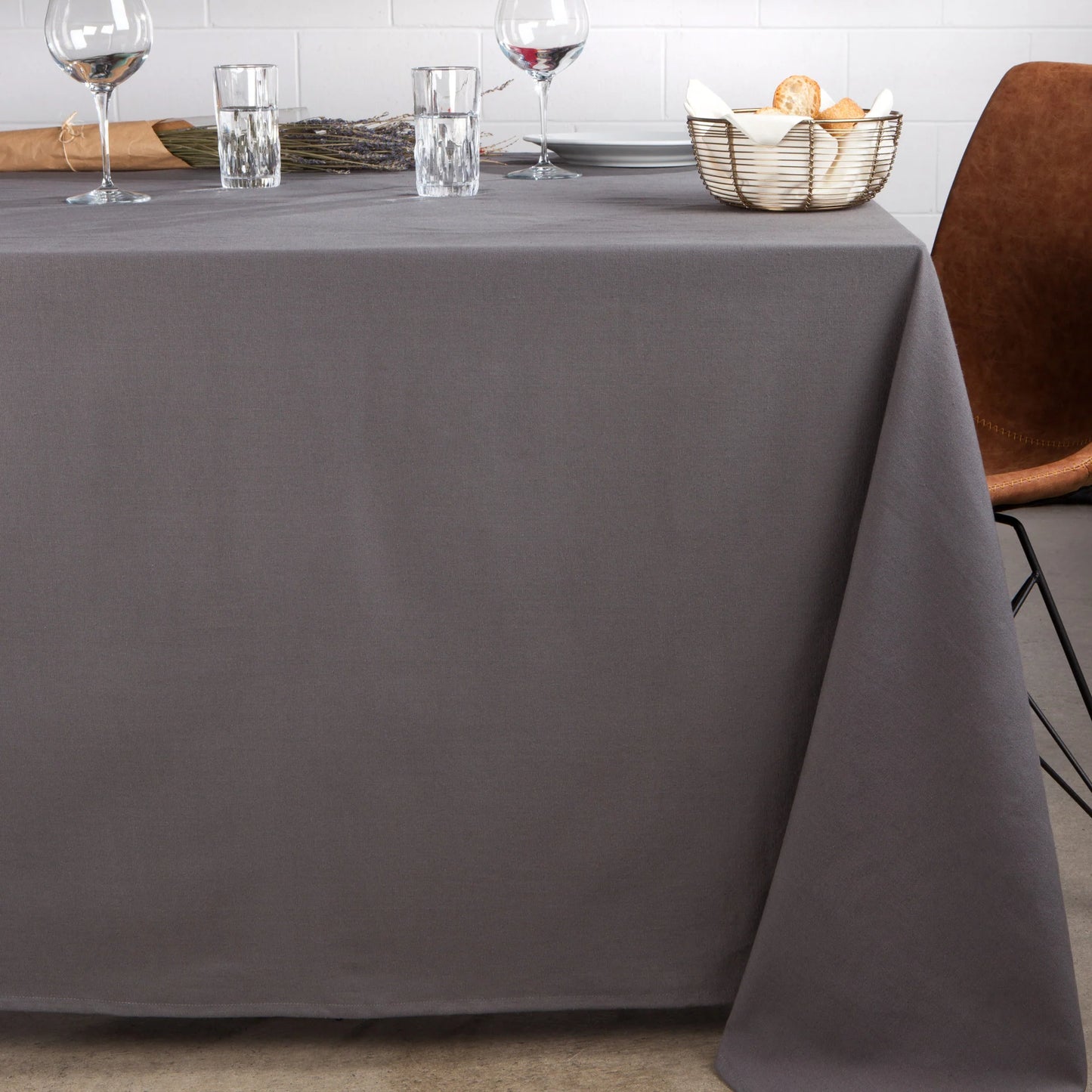 SPECTRUM TABLE CLOTH CHARCOAL 60X90