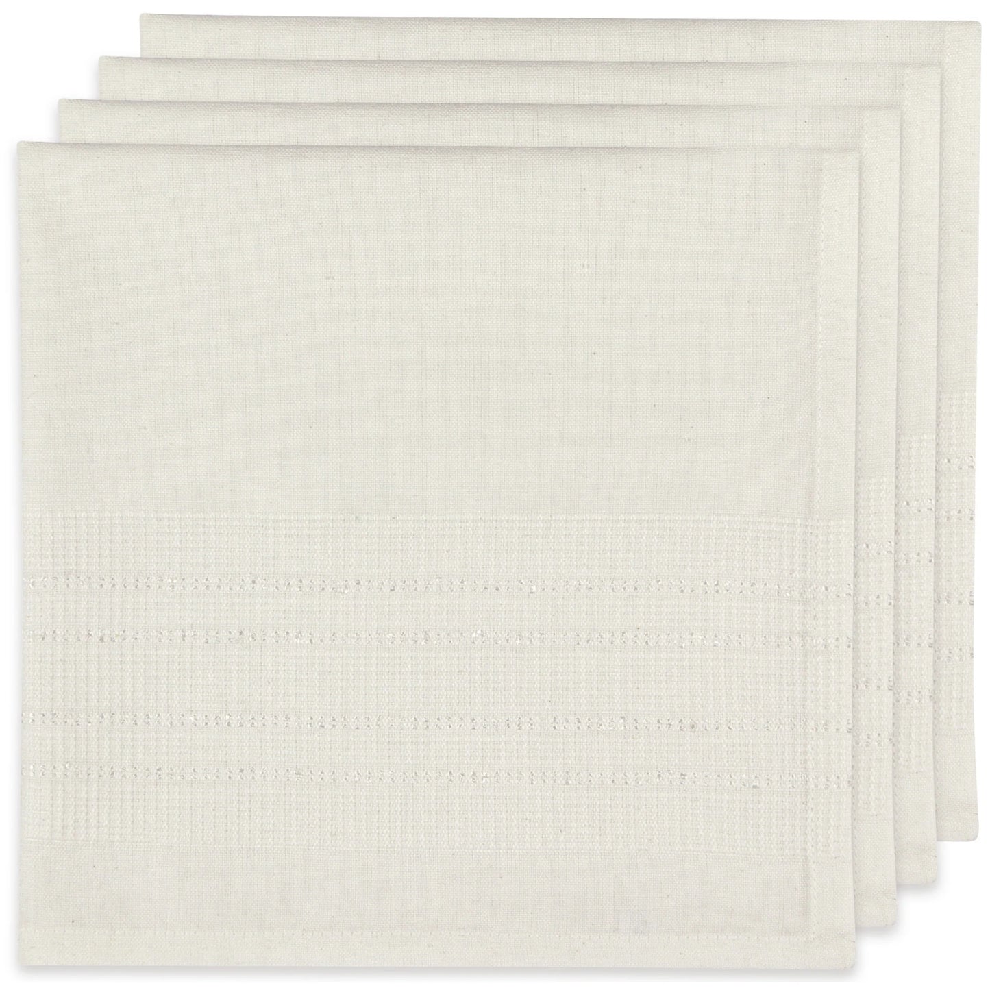 WOVEN NAPKIN SET OF 4 ESTELA WHT